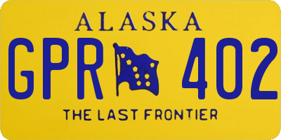AK license plate GPR402