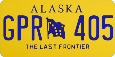 AK license plate GPR405