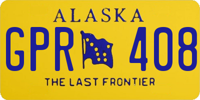 AK license plate GPR408