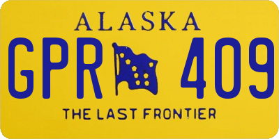 AK license plate GPR409