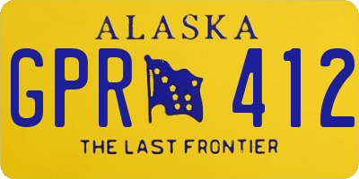AK license plate GPR412