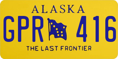 AK license plate GPR416