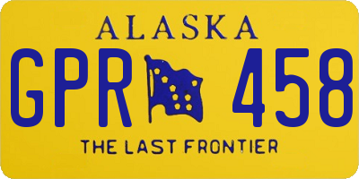 AK license plate GPR458