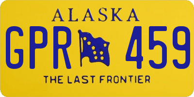 AK license plate GPR459