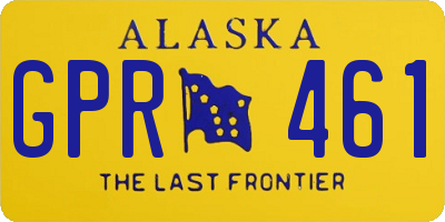 AK license plate GPR461