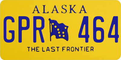 AK license plate GPR464