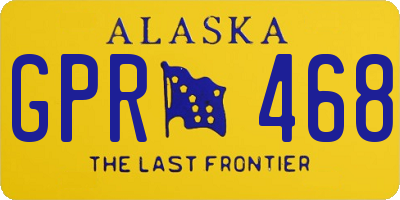 AK license plate GPR468