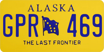 AK license plate GPR469