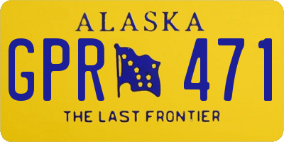 AK license plate GPR471