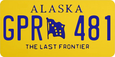 AK license plate GPR481