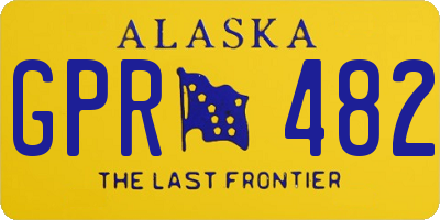 AK license plate GPR482