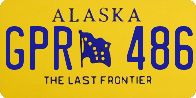 AK license plate GPR486