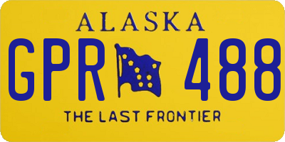 AK license plate GPR488