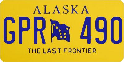 AK license plate GPR490