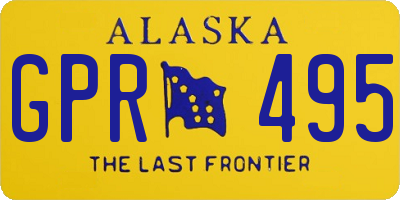 AK license plate GPR495