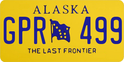 AK license plate GPR499