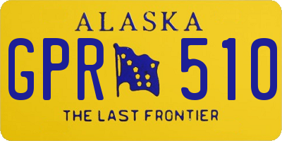 AK license plate GPR510
