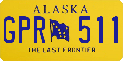 AK license plate GPR511