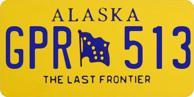AK license plate GPR513