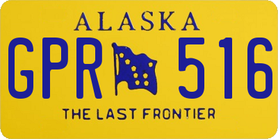 AK license plate GPR516