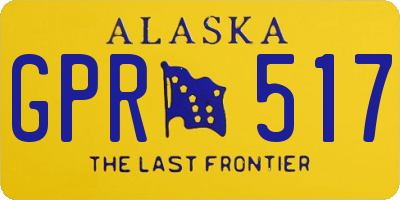 AK license plate GPR517
