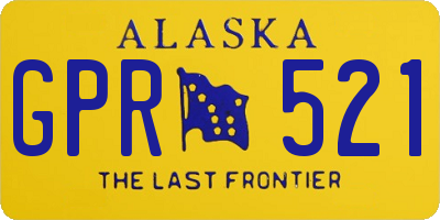 AK license plate GPR521