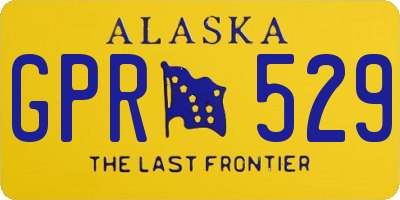 AK license plate GPR529