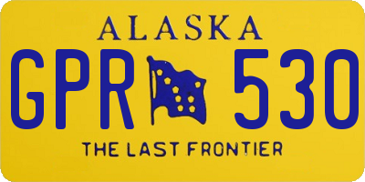 AK license plate GPR530