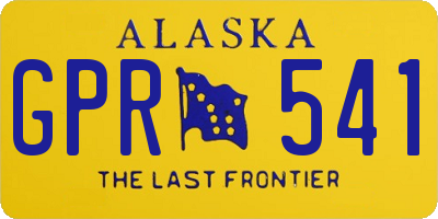 AK license plate GPR541