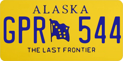 AK license plate GPR544