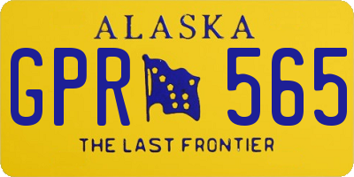 AK license plate GPR565