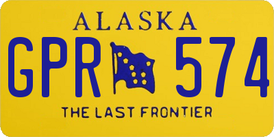AK license plate GPR574