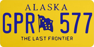 AK license plate GPR577