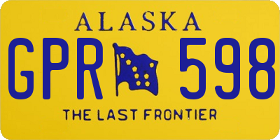 AK license plate GPR598