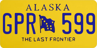 AK license plate GPR599