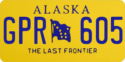 AK license plate GPR605