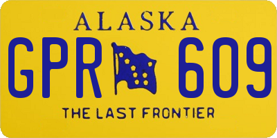AK license plate GPR609