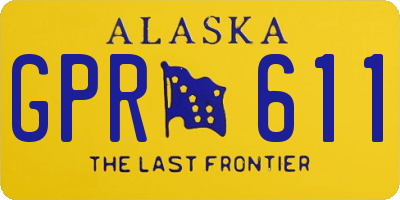 AK license plate GPR611