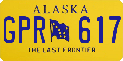 AK license plate GPR617