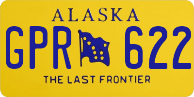 AK license plate GPR622