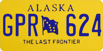 AK license plate GPR624