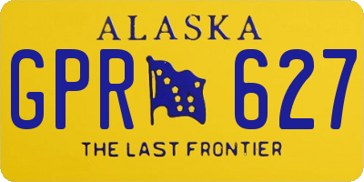 AK license plate GPR627