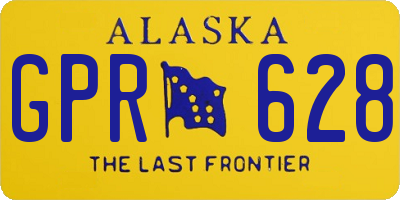 AK license plate GPR628