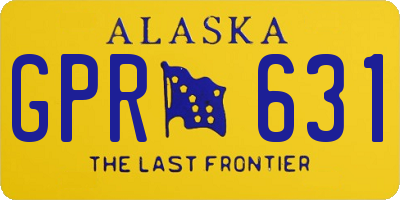 AK license plate GPR631