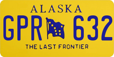 AK license plate GPR632
