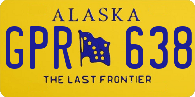 AK license plate GPR638