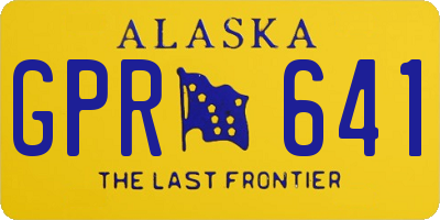 AK license plate GPR641