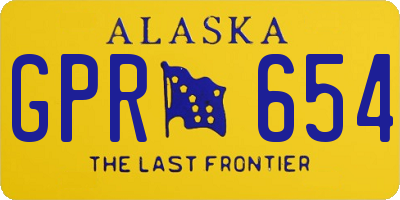 AK license plate GPR654