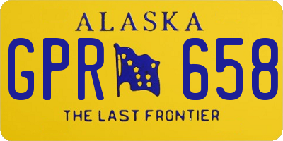 AK license plate GPR658