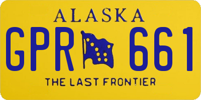 AK license plate GPR661